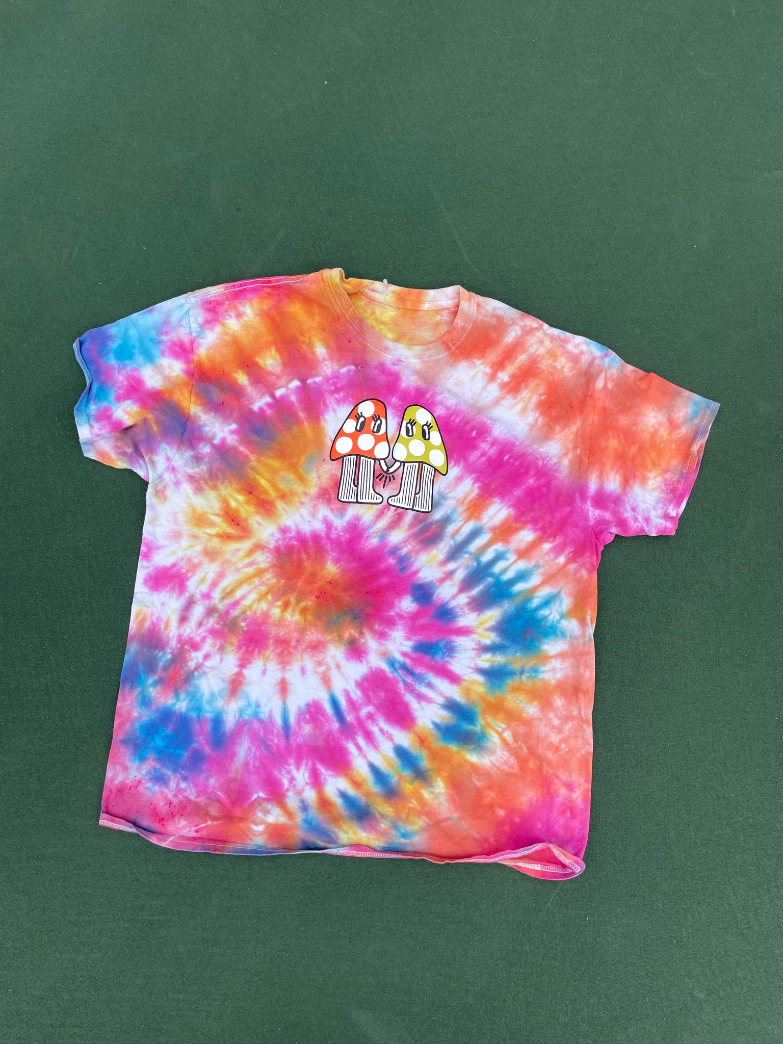 Shrooms Tie-Dyed Tee (L/XL)